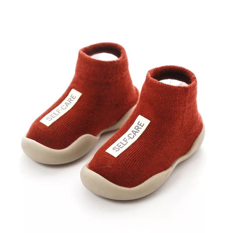 Product Introduction of Babyonline(X127)2S6 รองเท้าหุ้มข้อสำหรับเด็กหัดวัยเดิน ข้อสั้น ใส่สบาย พื้นยางกันลื่น 26