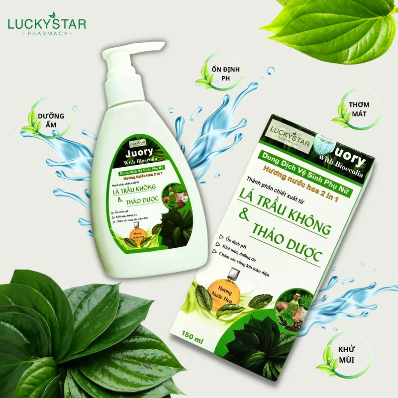 Dung Dịch Vệ Sinh Phụ Nữ Hương Nước Hoa Lucky Star - 150ml Nữ  Women ( Có Che Tên Sản Phẩm ) 5