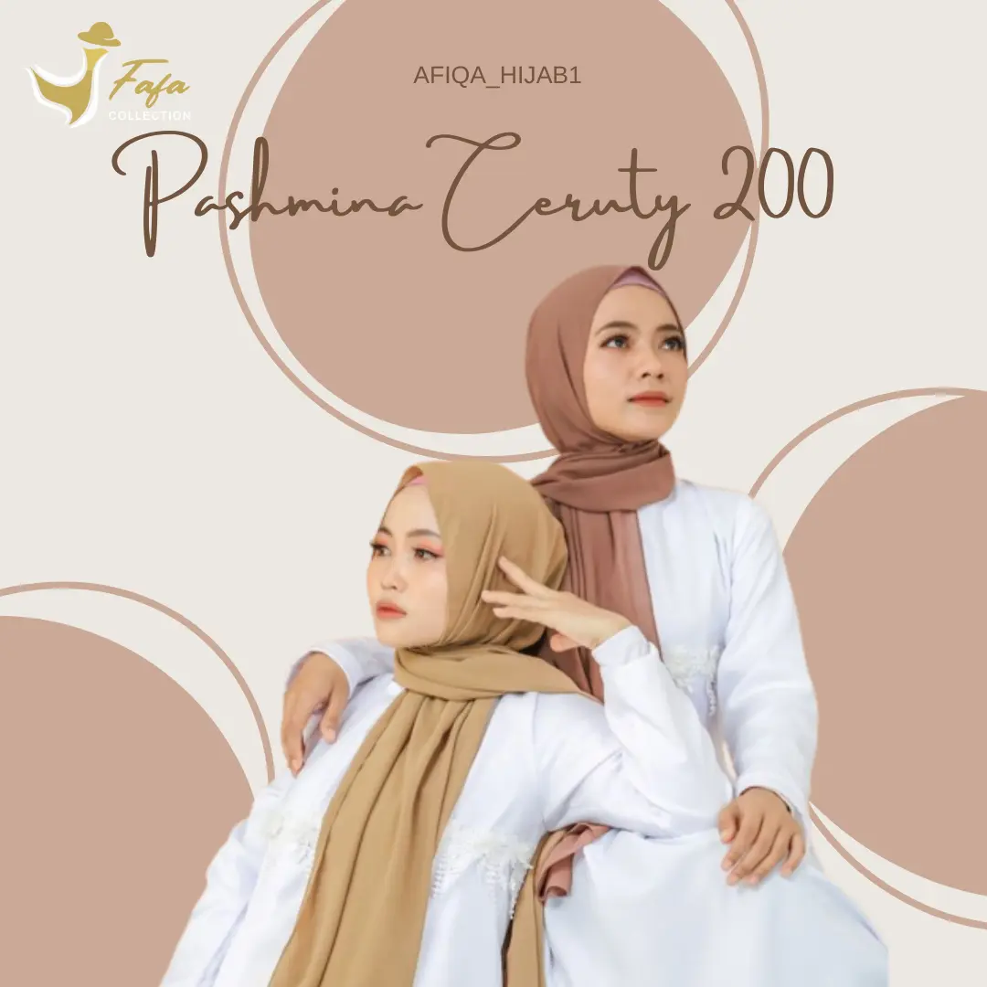 Pashmina Ceruty Babydoll Size Jumbo 200 x 75 cm - by Afiqa Hijab