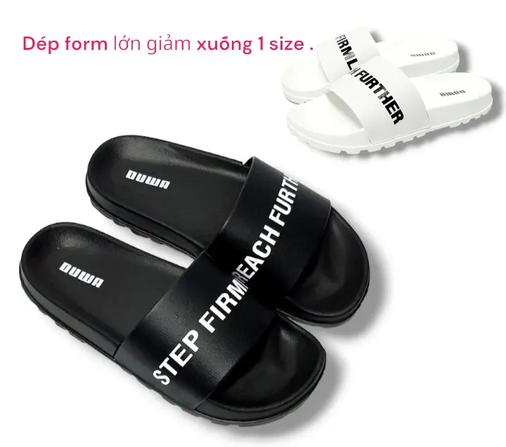 dép quai ngang chữ STEP FIRMLY ... 0