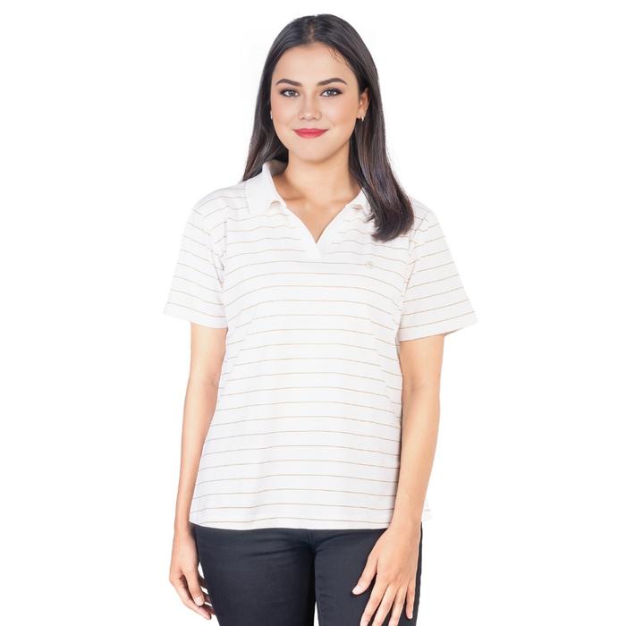 Gambar C2 Lyosha Brown Polo T-Shirt Wanita Lengan Pendek - S dari C2 Outfitters Kota Bandung Tokopedia