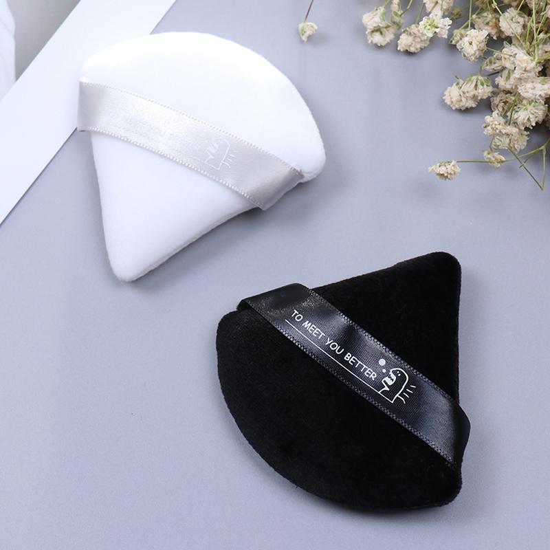 Bông Mút Trang Điểm Mặt Nhung, Hình Tam Giác Mini, Bông Mút Satin Mỹ Phẩm, Mút Bọt Biển 0