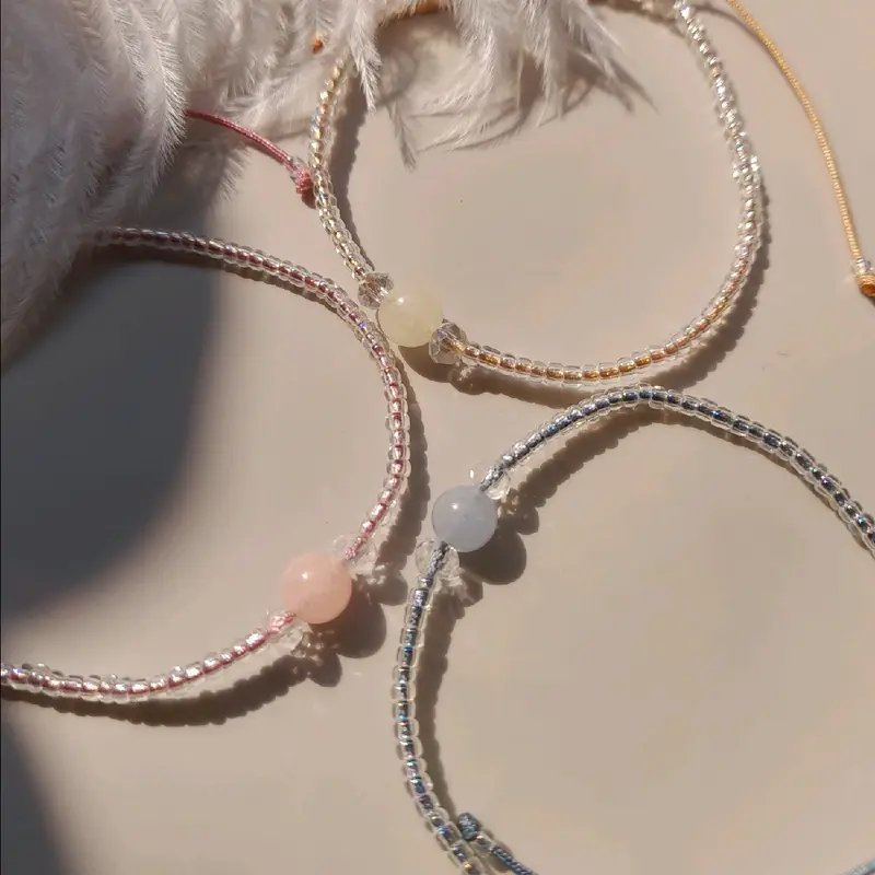 GELANG SCARLETT•BY BRAELYN•GELANG TALI AESTHETIC•GELANG MANIK MANIK 0