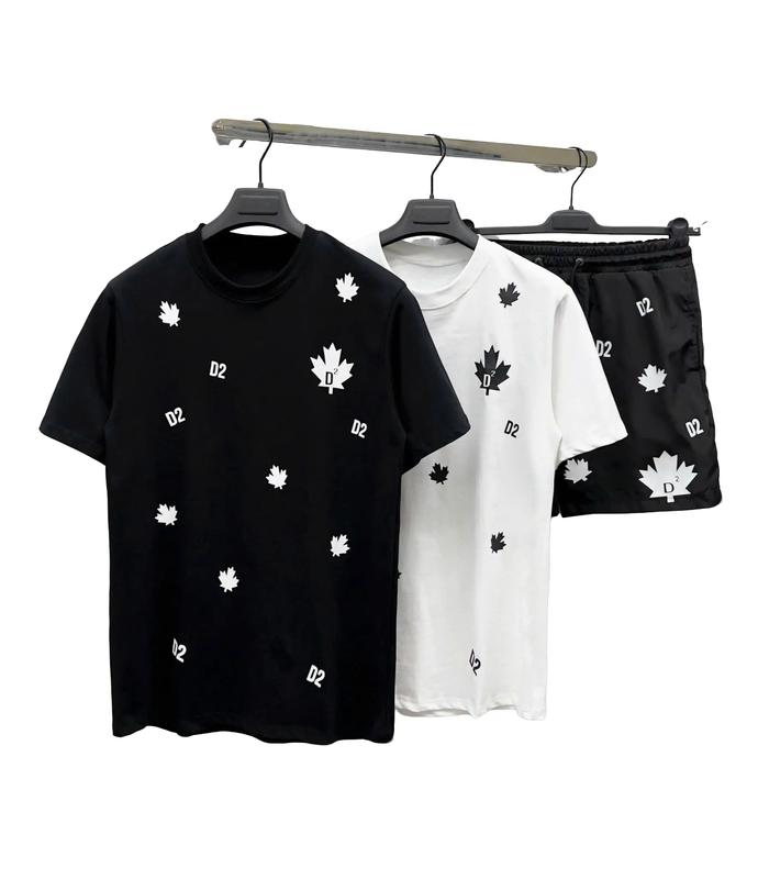  Bộ Quần Áo Nam Hè Cộc Tay In Hình LÁ PHONG D2 Mẫu LT23 Chất Thun Lạnh Mát Mịn Phong Cách Boy Phố Xu Hướng - Menswear 