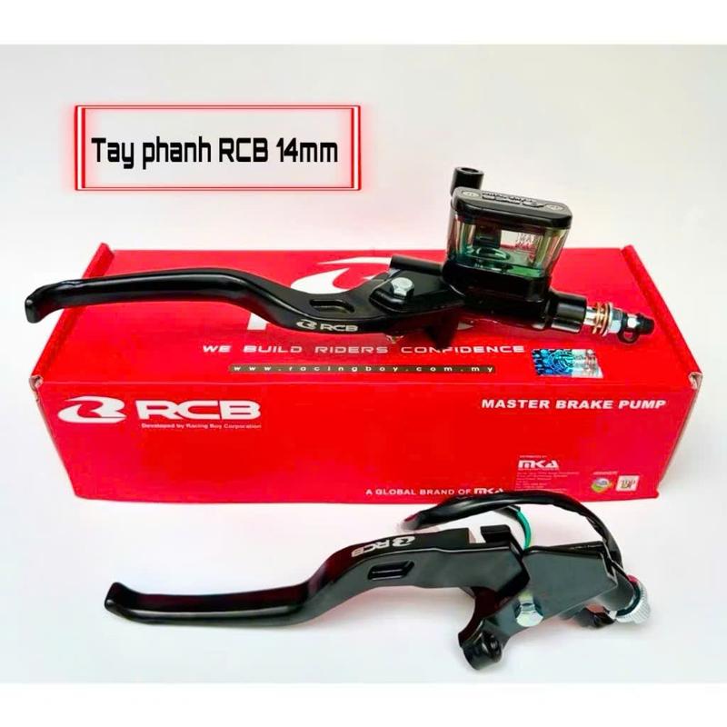  Cặp Tay Phanh   Tay Thắng   RCB Bình Dầu Vuông 14mm Gắn Được Cho Tất Cả Các Dòng Xe Côn- Xe Ga- Xe Số BH 12 Tháng 