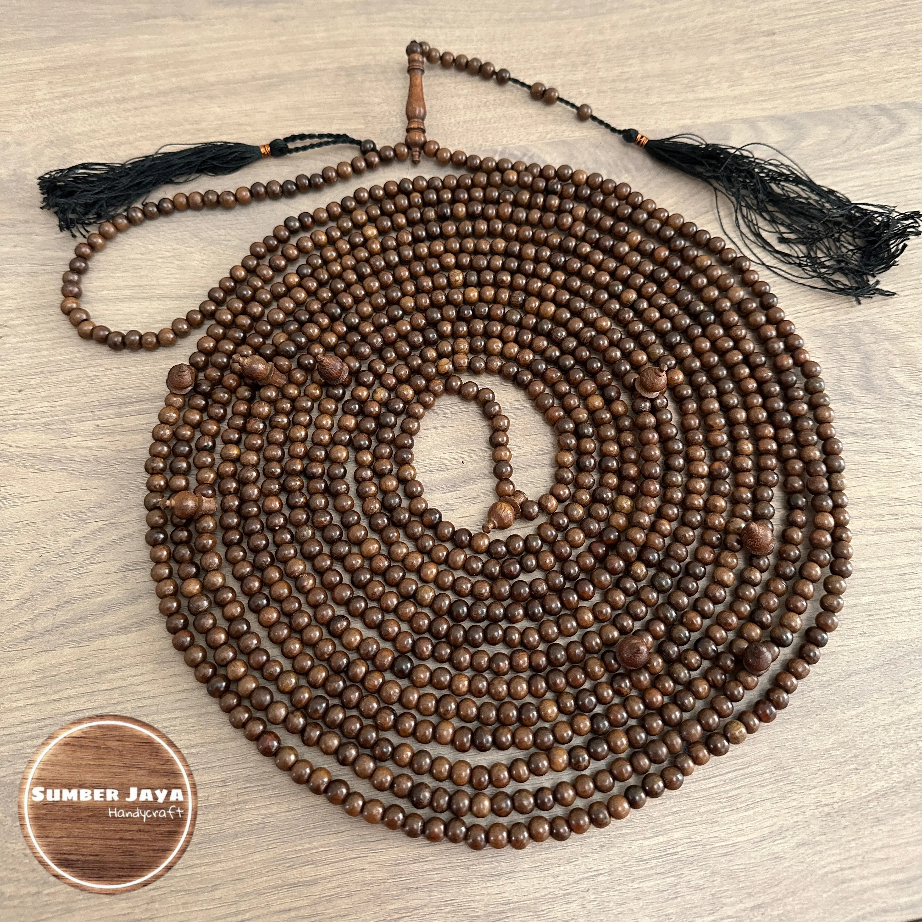 Tasbih Kayu Gaharu 1000 butir ukuran 8 mm dan 6 mm