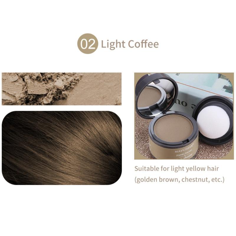 Product Introduction of 21 color Hair Shadow Powder Hairline Modified Repair Hair Shadow Trimming Powder Makeup Hair Concealer Natural Cover 4