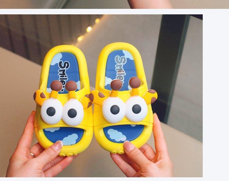 Product Introduction of Children's Slippers Girls' Summer Cute Cartoon Bath Baby Non-Slip Bathroom Outer and Inner Wear Boys Household Sandals 15