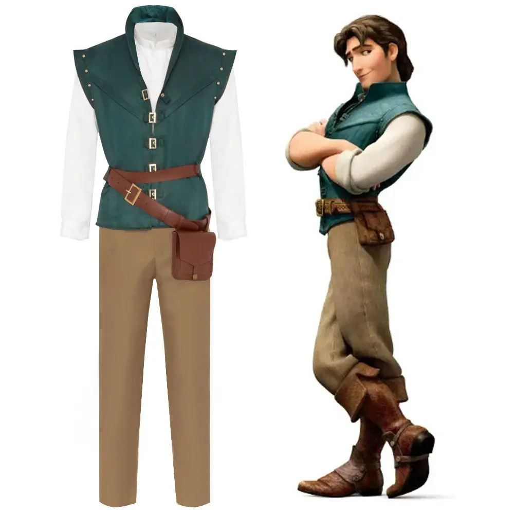 Flynn Rider cosplay set, Rapunzel and Prince Charming costumes ...