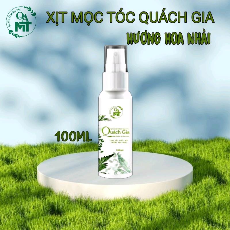 ( Phiên bản mới ) 1 CHAI XỊT MỌC TÓC THẢO DƯỢC BƯỞI NON QUÁCH GIA ( HƯƠNG HOA NHÀI )DƯỠNG TÓC CHĂM SÓC TÓC