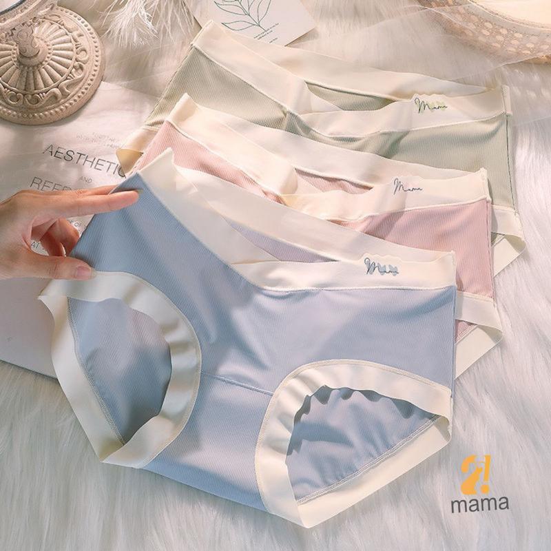 Quần lót bầu Thun Tăm Lạnh sau sinh cạp chéo 2mama co giãn Bigsize