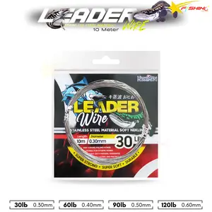 SF Firelock LEADER WIRE Neklin Kawat Pancing Stainless Steel Fishing Wire 10m Ikan