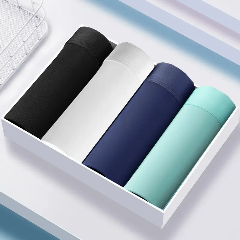 Boxer Đùi Nam Thoáng Khí, 4 Cái / lốc, Lưới Ngầu Thoáng Khí, Quần Lót Thoải Mái Tối Ưu Menswear