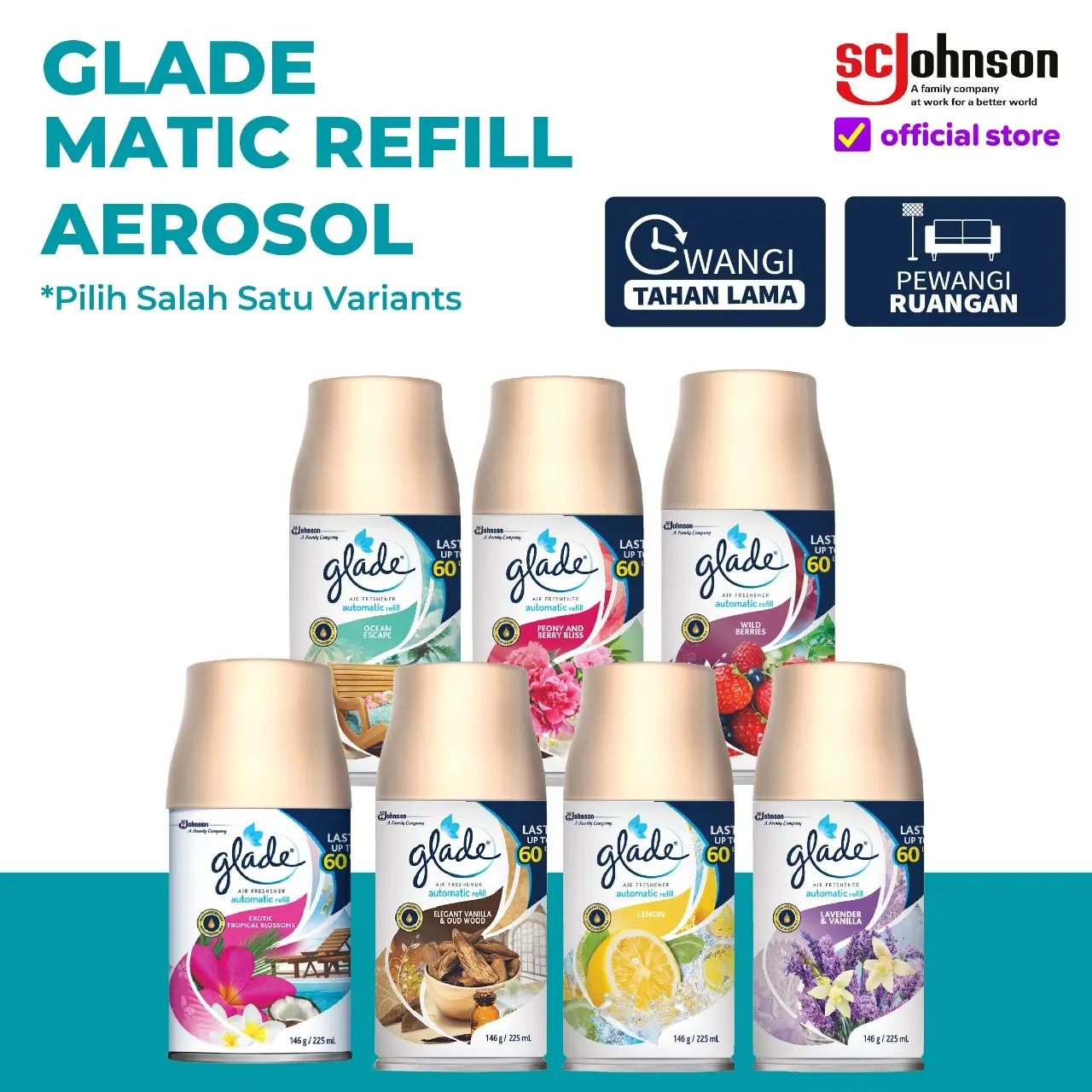 Glade Matic Spray Refill 146gr - Pengharum Ruangan [KHUSUS PULAU JAWA]