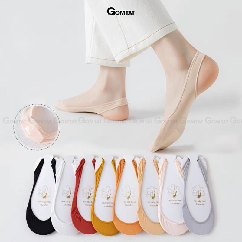 Tất đi giày cao gót nữ GOMTAT, vớ đi giày cao gót chất liệu cotton cao cấp, mềm mại, êm chân, tất đi giày búp bê, vớ mang giày búp bê Trắng - CAOGOT-SUX-19218-1DOI
