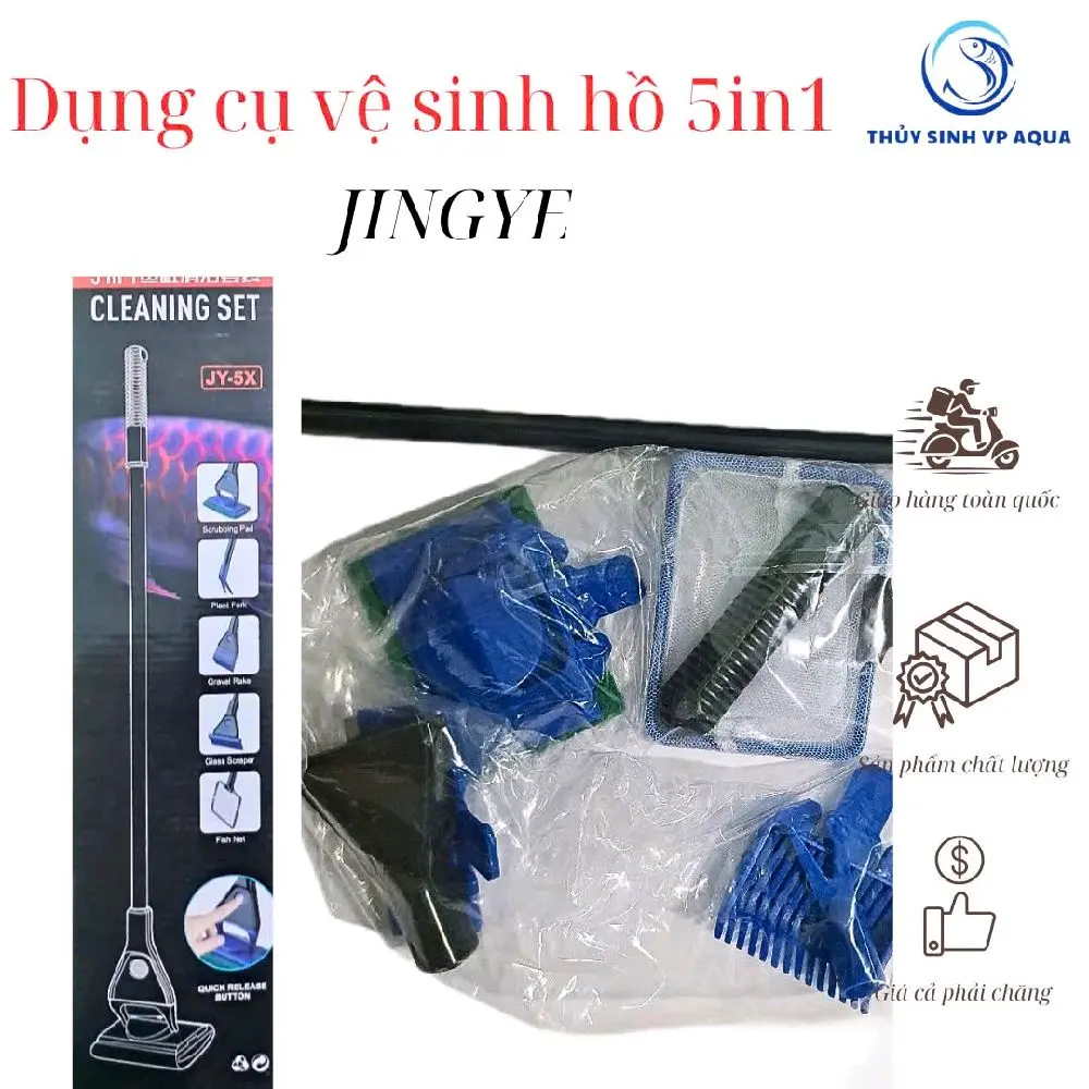 Bộ dụng cụ vệ sinh hồ cá đa năng 5in1 siêu tiện lợi