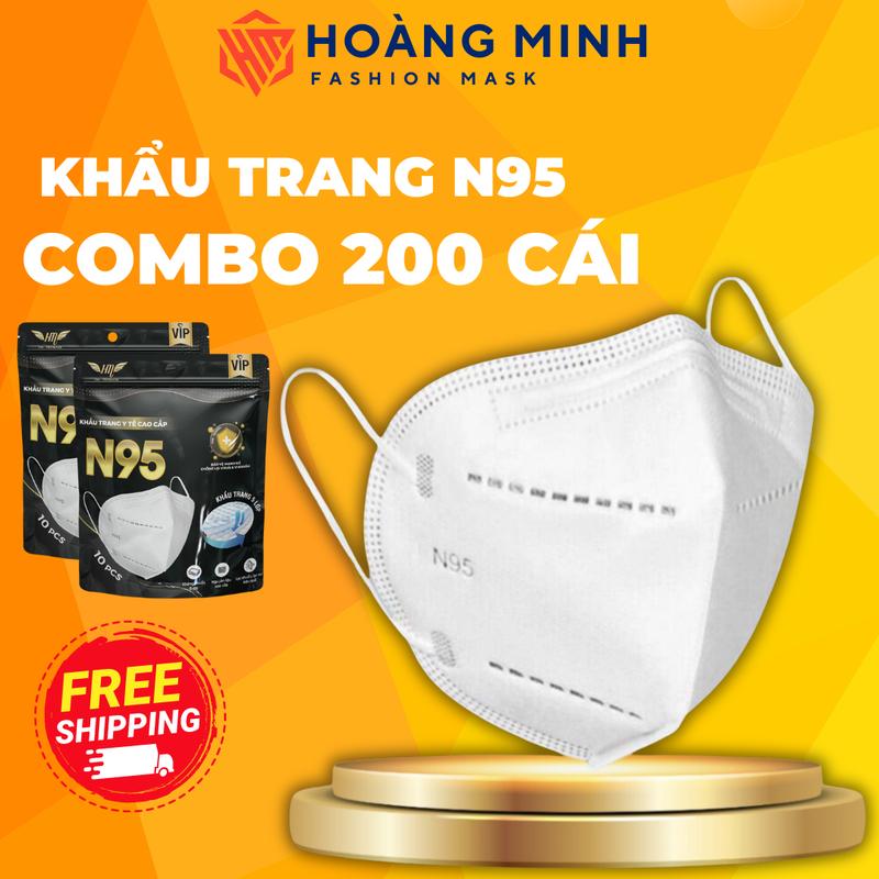 [Thùng 200 cái] Khẩu trang N95 5 lớp HM Pro Mask chống bụi mịn PM2.5 phụ kiện
