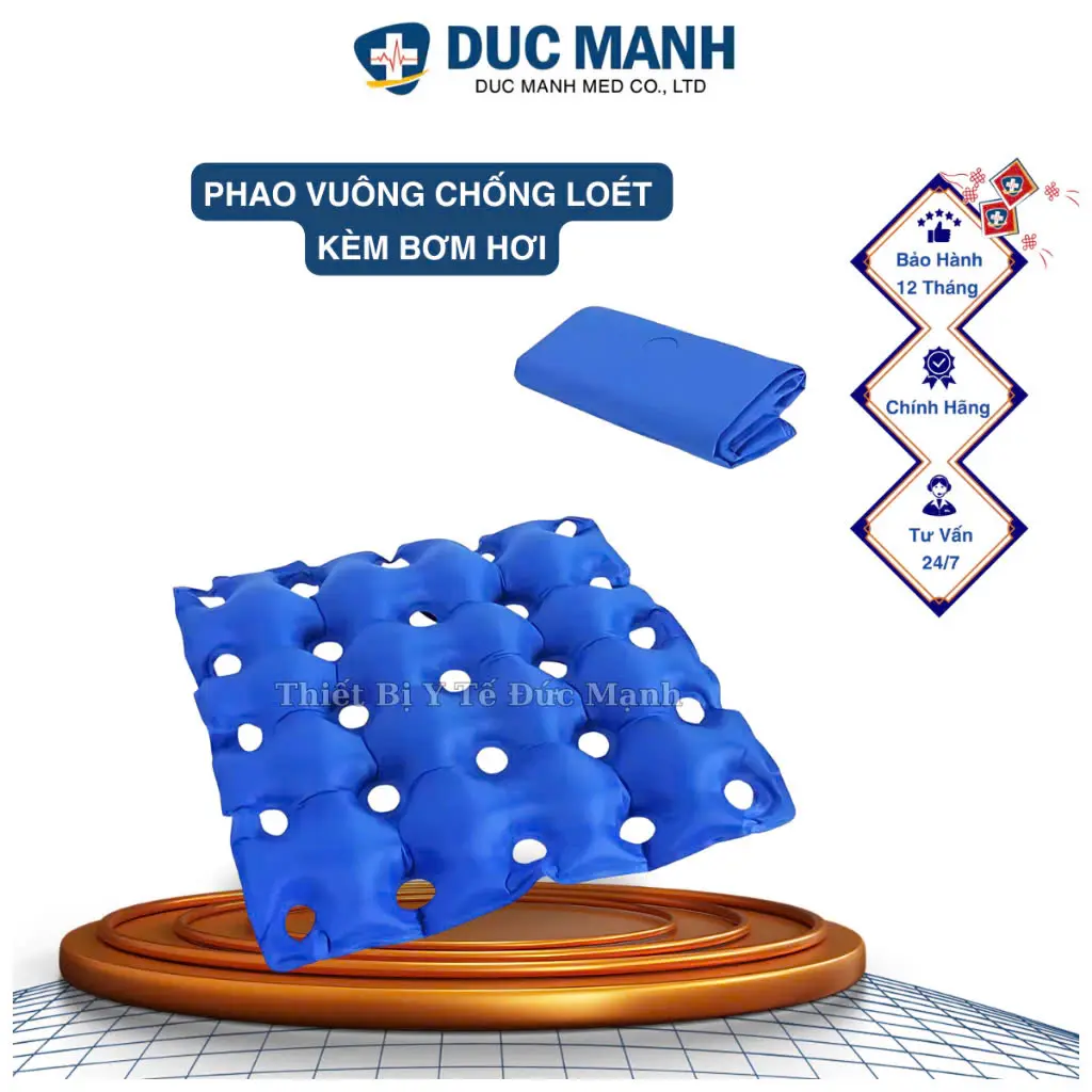 Phao chống loét cao cấp, phao vuông chống loét tiện dụng vệ sinh
