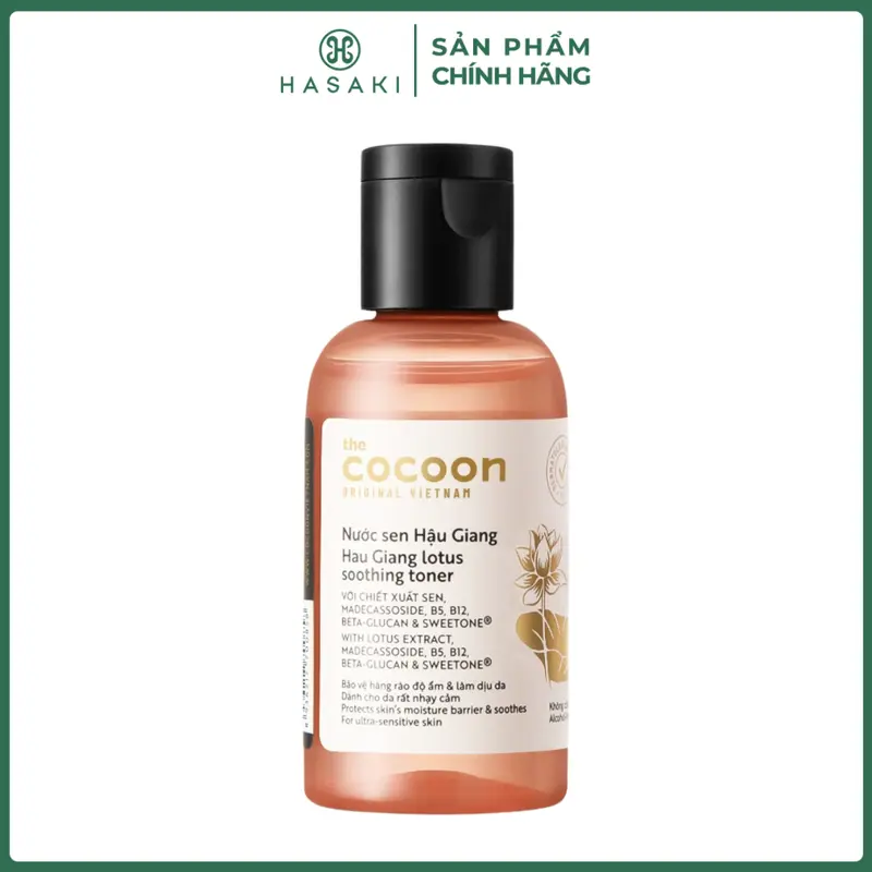 [Gift] Nước Cân Bằng 50ml Sen Hậu Giang Dịu Da Nhạy Cảm Cocoon | HASAKI BEAUTY 0