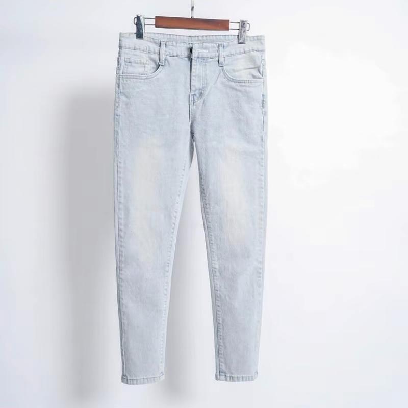 Quần jean nam co giãn xanh bạc 5678 Menswear Pants Cotton Có Túi jean xanh