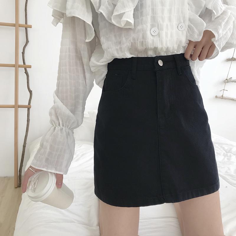 Product Introduction of Chân Váy Denim Ngắn, Phong Cách Ins, Dành Cho Nữ, Hàng Mới Về Mùa Xuân Và Mùa Thu 2023, Cạp Cao, Bó Sát Và Nâng Cao, Chân Váy Bút Chì Chữ A, Ôm Dáng 7