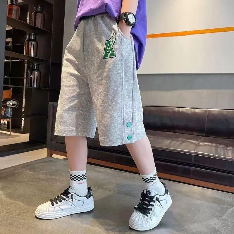 Product Introduction of Boys Shorts For Summer Hot Teen Shorts For Summer Medium And Large Children's Loose Five-point Pants Comfortable Sports 15