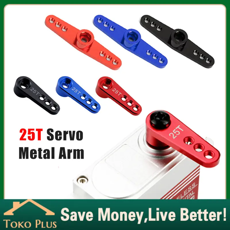 Aluminium Servo Arm 25T untuk Semua Jenis Servo dengan 25 Gigi Lengan Servo Alloy Berkualitas Tinggi untuk RC Car Universal Upgrade Performa Kendaraan Remote Control 0