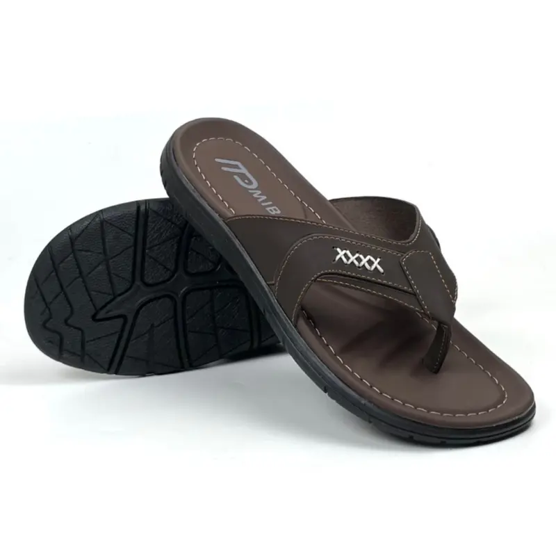 Sandal Wibi High Star S01-02 Sandal Jepit Pria Kulit Moka Size 39 - 43 4