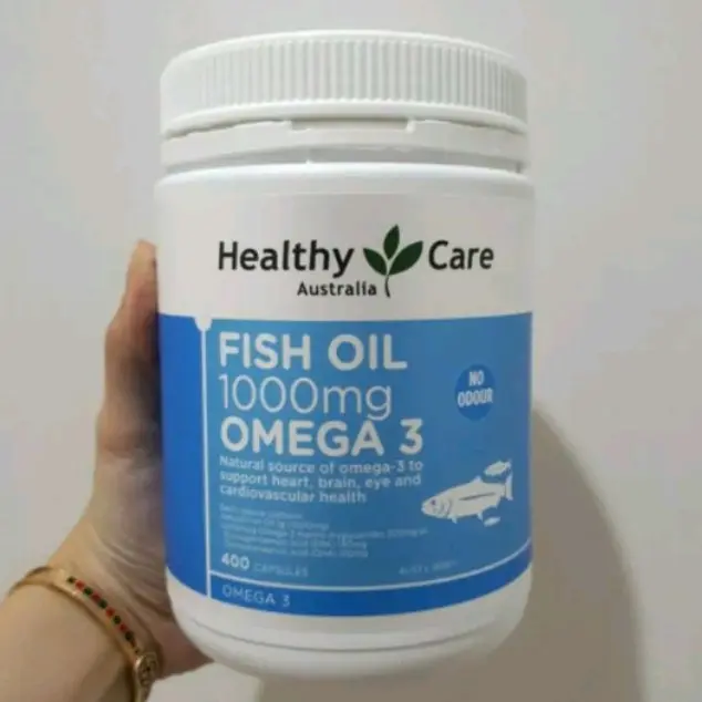 Healthy care fish oil minyak ikan omega 3 1000mg 1000 mg - 400 caps