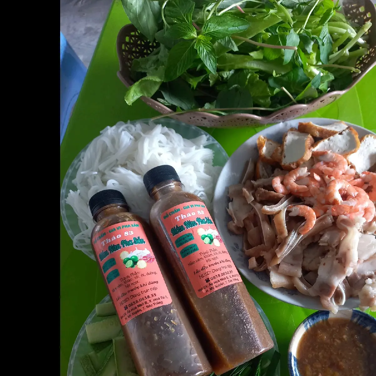 THẢO 83:Combo 2 chai MẮM NÊM PHA SẴN chấm thịt bò xào,thịt luộc,nem nướng, cá nướng.