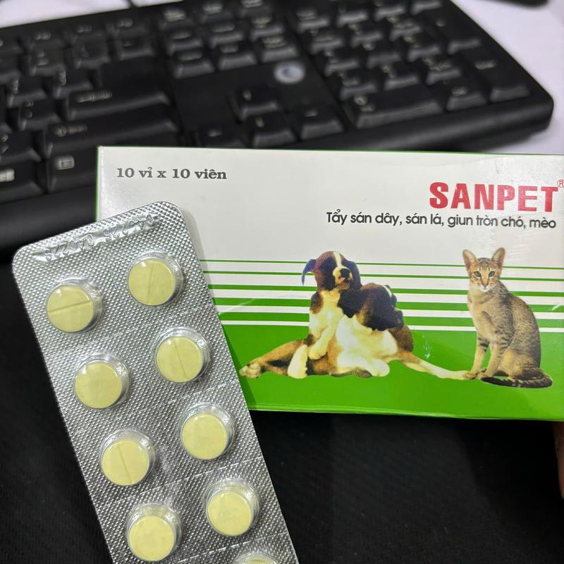 Thuốc Tẩy Giun Sanpet dành cho chó mèo - Na Xanh Petshop