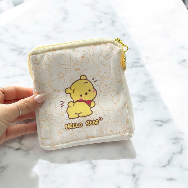 Bóp ví đựng đồ cầm tay vải sợi Nilon túi TB07 đồ dùng cá nhân, văn phòng phẩm khóa kéo chống nước 1 ngăn