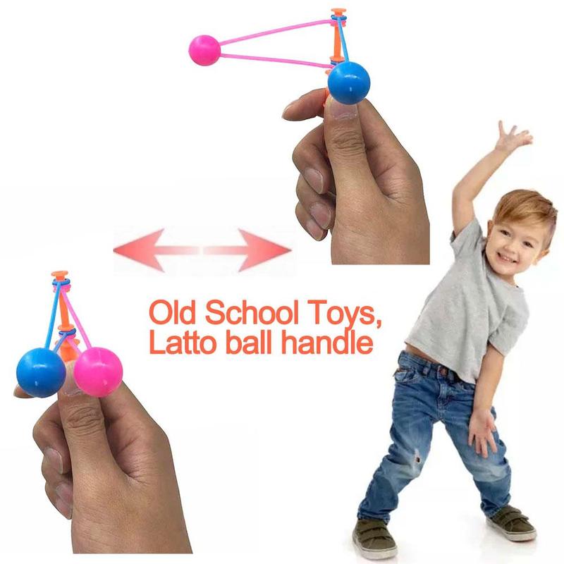 Product Introduction of 1Pcs School Toys Latto Latto Handle Hand-Cranked Double Touch Ball Plastic Classic Nostalgic Casual Toy Children's Day 15