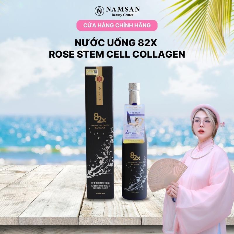[Hứa Ngân] Nước uống 82X Sakura Placenta & Collagen Rose Stem Cell  Nhật Bản 500ml - Date 8/2025