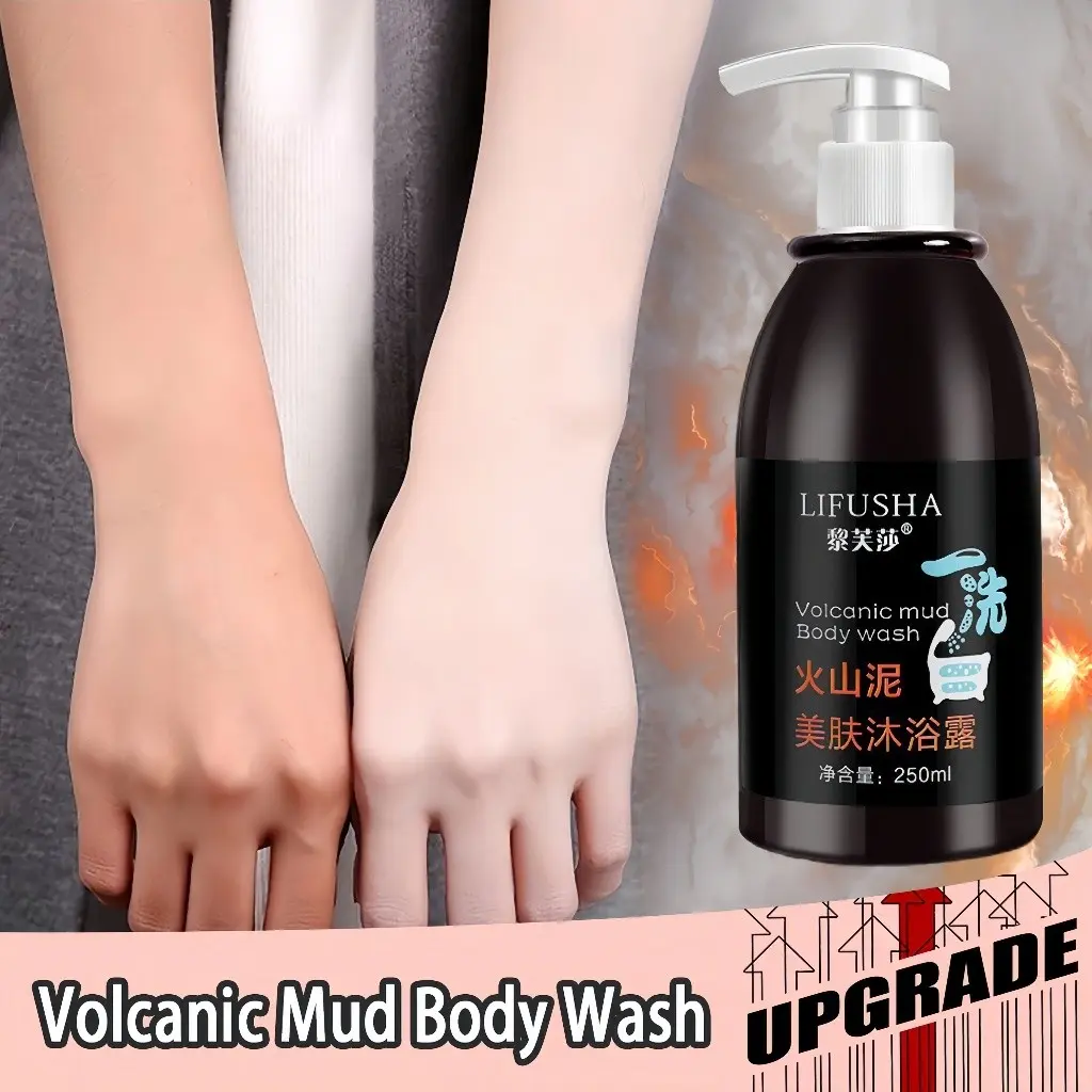 Sữa Tắm Làm Trắng Sữa Tắm Bùn Núi Lửa Kem Làm Trắng 250ml Tẩy Tế Bào Chết Nhanh Chóng Làm Trắng Dưỡng ẩm Cơ Thể Chăm - c