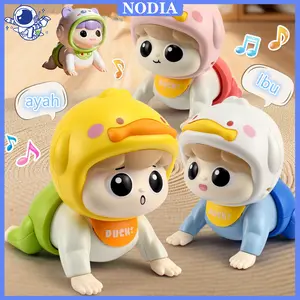 Nodia Toys Crawling Doll / Boneka Bayi / Mainan Merangkak / Boneka Bayi Merangkak / Mainan Bayi Merangkak Boneka Mainan Bayi Crawling Doll Musik Boneka Merangkak / Mainan Bayi Crawling Doll Mainan Bayi Balita Boneka Merangkak Dengan Musik