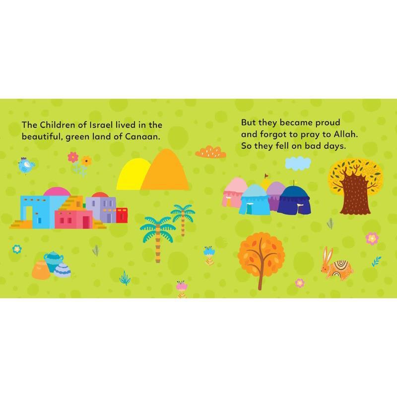 Product Introduction of original Baby's First Quran Stories (BOARD BOOK): THE TWO GARDENS & PROPHET IBRAHIM/YUSUF/YUNUS/AYYUB/DAWUD/ADAM/NUH/MUSA/CREATOR 5