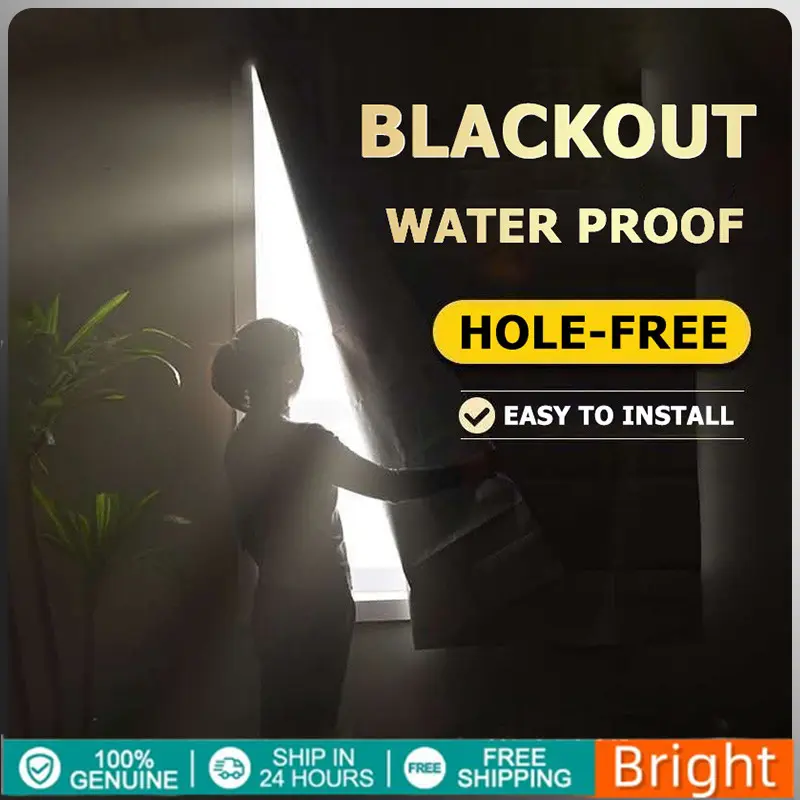 New Blackout Curtain Heat Insulation Curtain Home Curtain Kurtina for Window or Home Decor(1*1.4m)