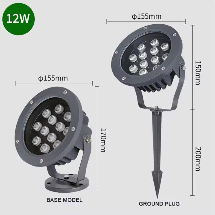 Đèn Led Chiếu Cây - Đèn Chiếu Điểm, Đèn Rọi Cây Ngoài Trời Công Suất 3W, 5W, 6W, 7W, 9W, 12W, 18W, 24W Full Màu 3
