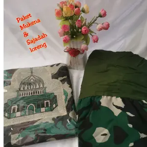 Paket Sajadah dan Mukena Loreng