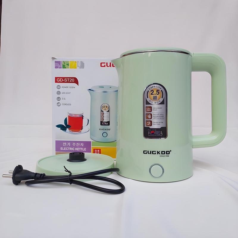 Ấm siêu tốc đun nước công suất cao 1500W tự ngắt điện khi sôi, 2 lớp cách nhiệt dung tích 2.5L.BH 3 tháng lỗi 1 đổi 1 Đun Siêu Tốc Ấm Đun Bình Đun Nước ( màu ngẫu nhiên)  đun sôi nhanh nhà