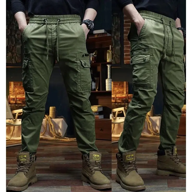 Quần Jogger nam túi hộp túi đóng phối khuy sang chảnh có dây rút, bo gấu chất vải kaki mềm min (H6) Pants Sport
