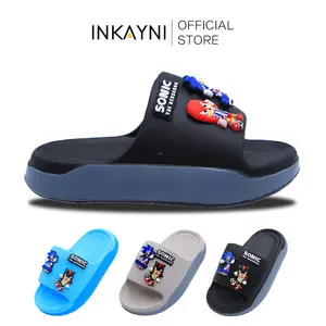 INKAYNI Sandal anak laki laki Sonic sandal baim sandal selop anak anak Size 24-35 Anti Slip Bahan Elastis