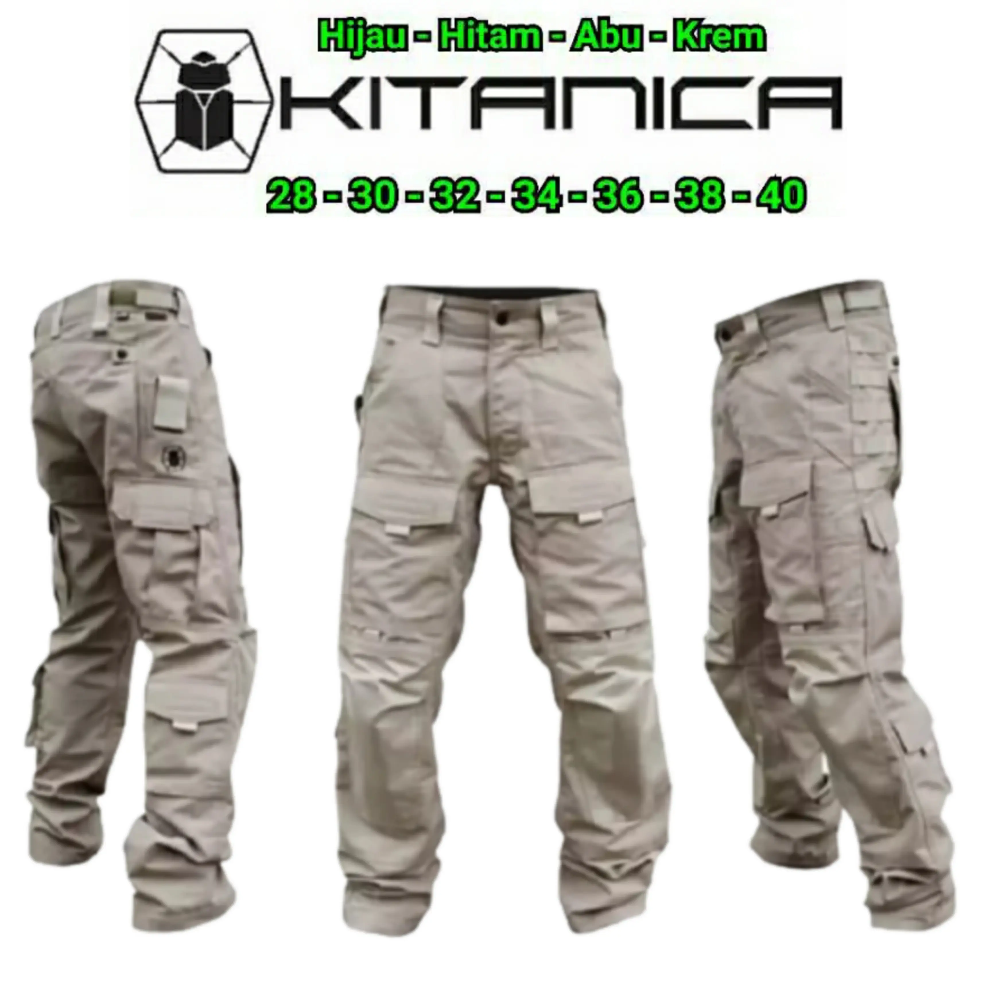 CELANA PANJANG PRIA TACTICAL KITANIKA CARGO PDL