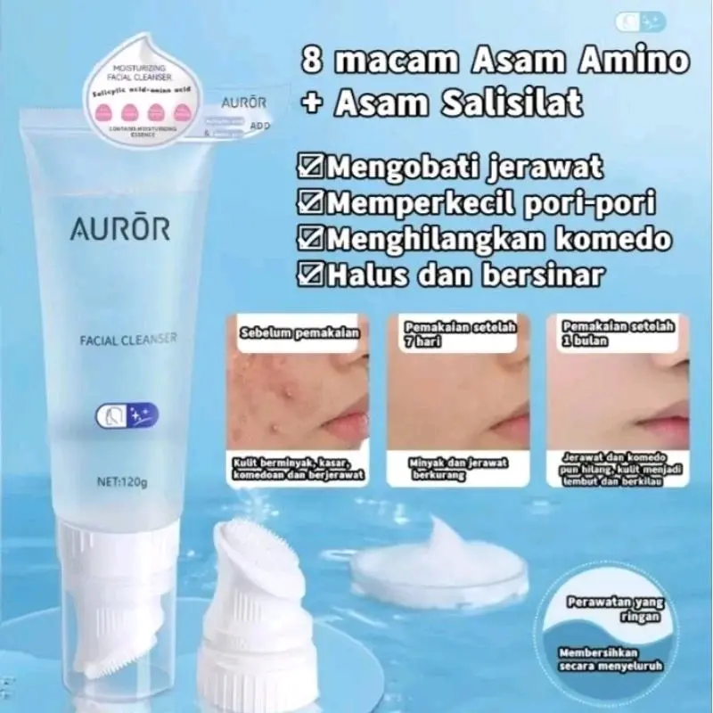 AUROR FACIAL CLEANSER ASAM AMINO TERJAMIN ORIGINAL