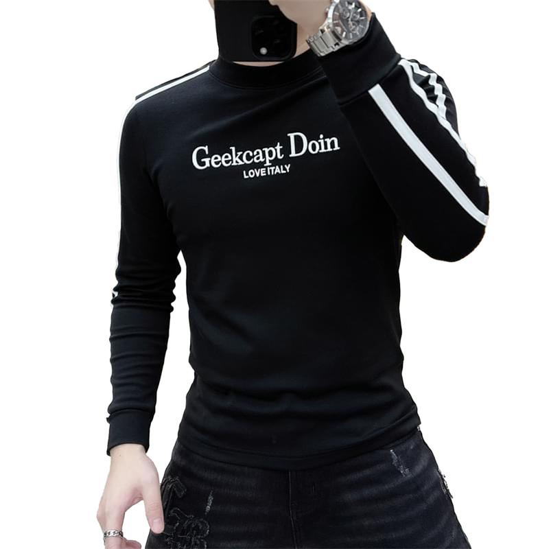 Áo thun sweater nam nữ tay dài mẫu đẹp vải nỉ da cá 4 mùa  Menswear Thun Hoodie Dài Tay 5