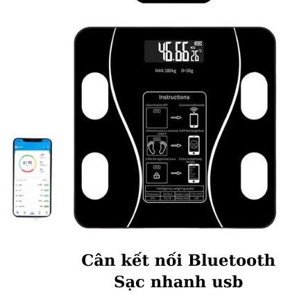 Cân Điện Tử sức khoẻ - Kết Nối Bluetooth Phân Tích Chỉ Số Cơ Thể C2