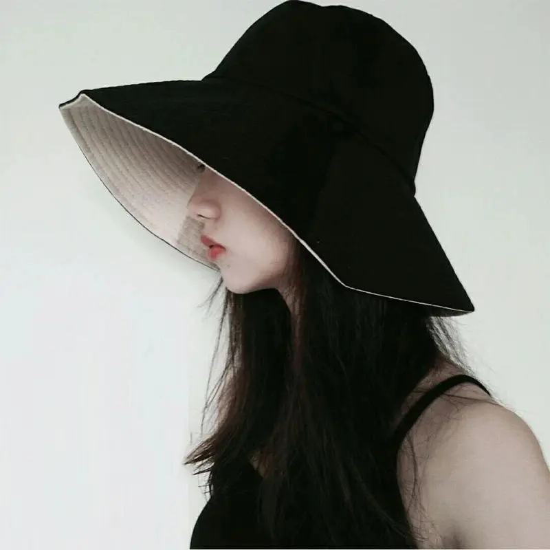 Topi Elegan Wanita Anti UV  model yang unik Bahan Kain