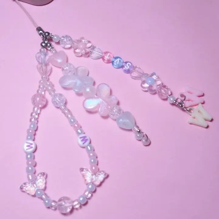 Phone strap keychain gantungan hp bisa custom / req nama