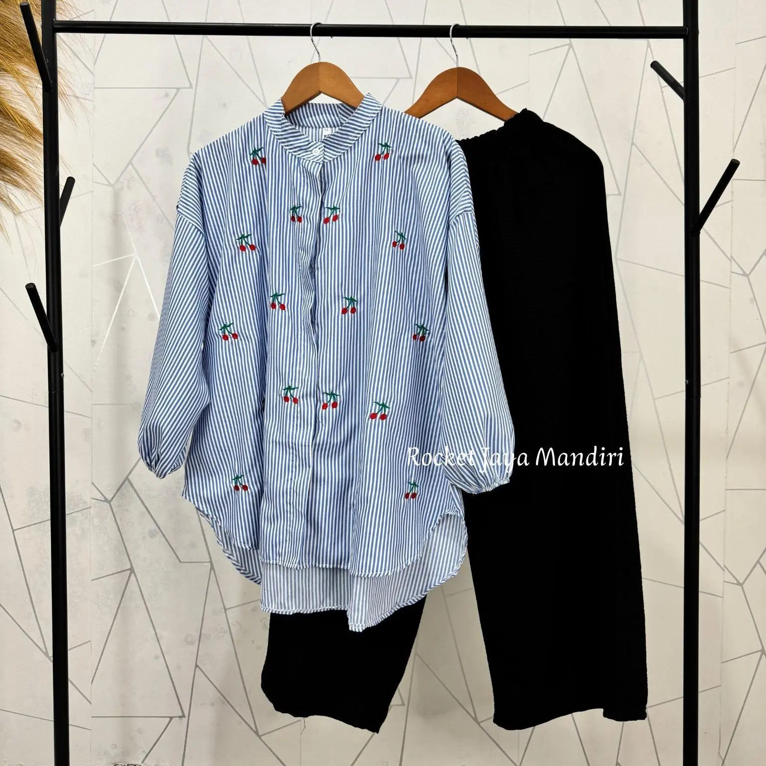 Set Keirra Biru+Klt Hitam